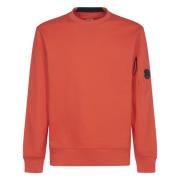 Diagonal Raised Fleece Crew Neck Sweatshirt