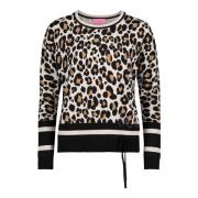 Sweater med dyreprint