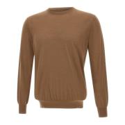 Brun Uld Crew Neck Sweater