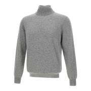 Uld Kashmir Turtleneck Sweater Grå