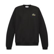 bomulds sweater med logo