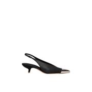 Elegante Slingback Læderhæle