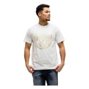 V-Emblem T-Shirt Hvid/Guld Mænd