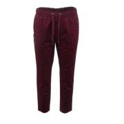 Sporty Elastisk Talje Slim Fit Bukser