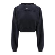 Logo Front Bomuld Sweatshirt Crop Fit