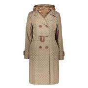 Logo Jacquard Vatteret Trenchcoat