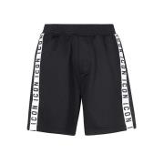 Kontrast Stribe Fleece Shorts