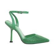 Stiletto High Heel Sandaler med Nitter