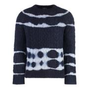 Ribbet crew-neck alpaka sweater