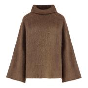 Klokkeærmer Uldblanding Turtleneck Sweater