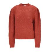 Perforeret Ballonærme Sweater