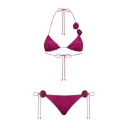 Pink Metallic Bikini Badedragt