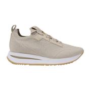 Beige Snøresneakers til kvinder