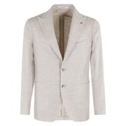 JAKKE 1 BRYST LANCE LINEN WOOL TWILL