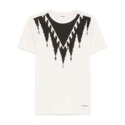 Chic Ecru & Sort T-Shirt Polo