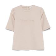 Beige T-shirts og Polos med Lynlås Lukning