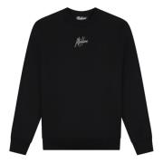 Stribet signatur sweater