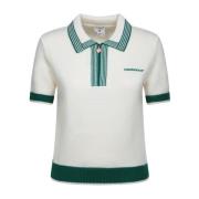 Grøn Krave Tennis Polo Skjorte