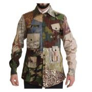 Patchwork Camouflage Fritidsskjorte