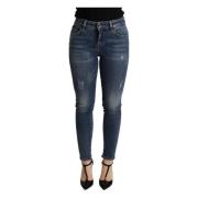 Elegant Skinny Jeans i Blå