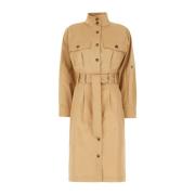 Stilfuld Bomuld Trenchcoat