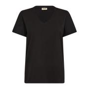 Sort V-hals Basis Tee