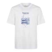 Hvid Tokyo-inspireret T-shirt