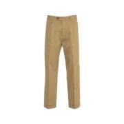 Beige Linen Blend Chino Bukser SS25