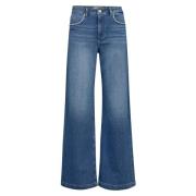 Flatterende High-Waist Wide-Leg Jeans