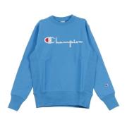 Lysblå Crewneck Sweatshirt til Mænd