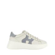 Ivory Læder Sneakers med Memory Foam