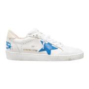 Hvide Læder Ballstar Sneakers Bluette Stjerne