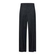 Blå Wide Leg Denim Jeans