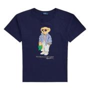 Marineblå Polo Bear Bomuld Tee