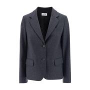 Klassisk Revers Uld Blazer Jakke