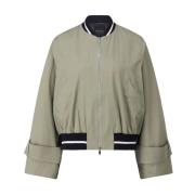 Sporty Elegance Blouson med Ribbed Detaljer