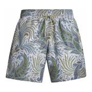 Blå Paisley Badeshorts