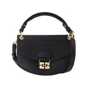 Mini Top Handle Crossbody Taske - Sort