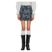 Blomstret quiltet print shorts