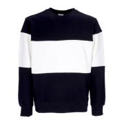 Colorblock Crewneck Sweatshirt Sort/Hvid