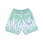 Bandana Print Grønne Shorts