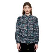 Blomsterprint bluse