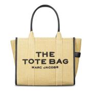 Beige Stor Tote Taske