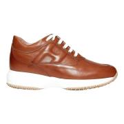 Brun læder sneakers SS23