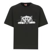 Happy Tiger Sort T-shirt og Polo