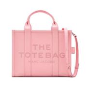 Elegant Pink Læder Tote Taske