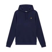 Mørkeblå Pullover Hoodie