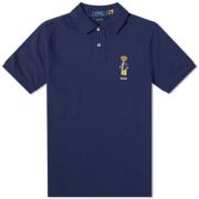 Navy Bear Broderet Polo Skjorte