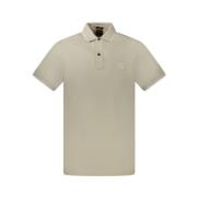 Beige Bomuld Polo Skjorte