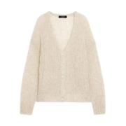 Hyggelig Mohair Cardigan med V-hals